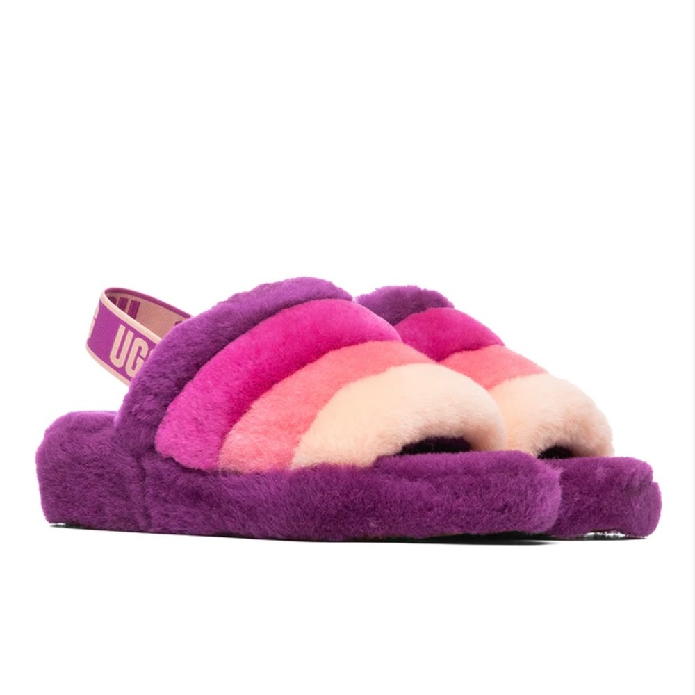 UGG Fluff Yeah Slides in Berrylicious Multi
